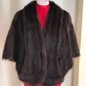 Vintage 60s Genuine Mink Fur Stole OS